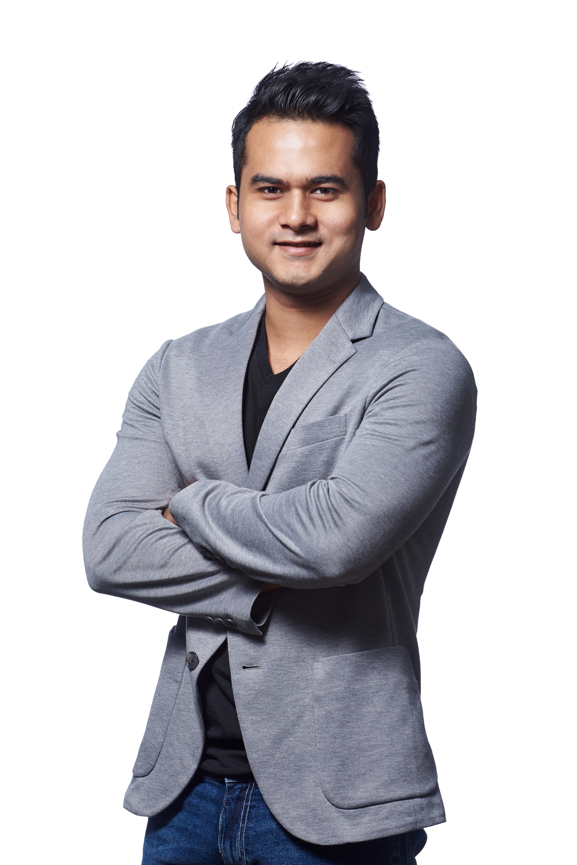 Visual designer wearing a hat